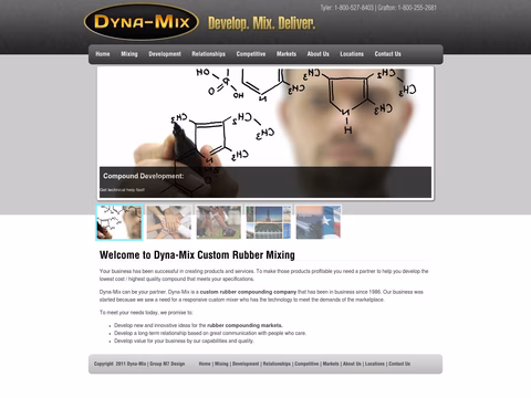 Dyna-Mix Homepage 1440px