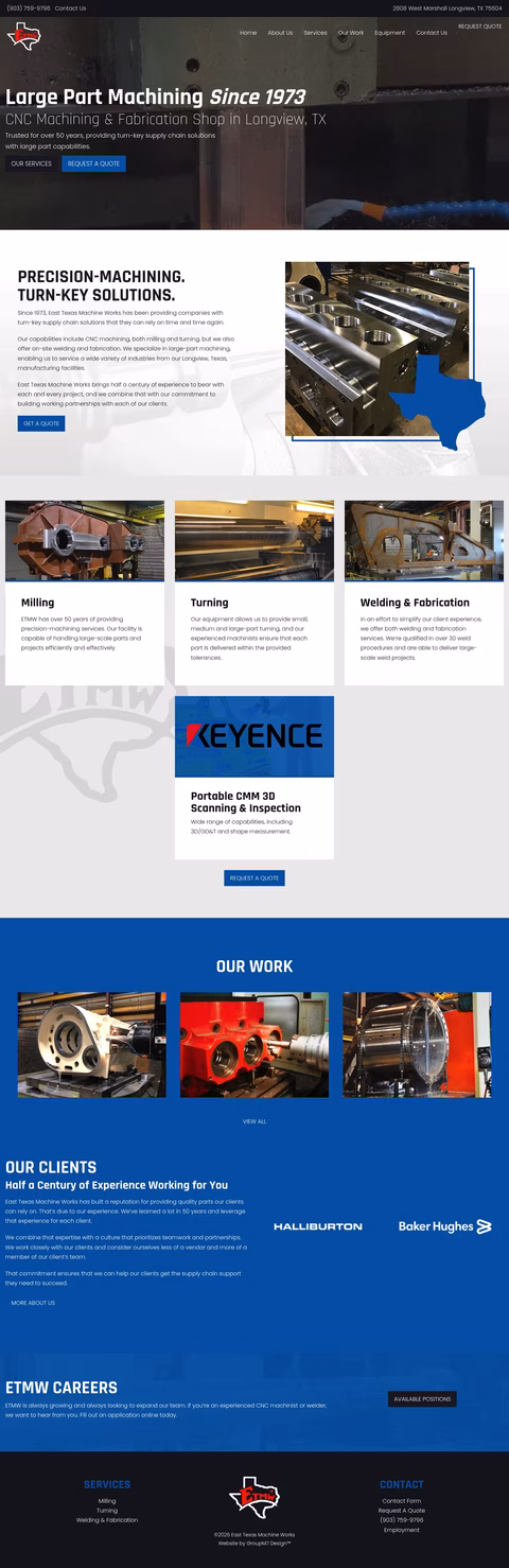 East-Texas-Machine-Works Homepage 1440px