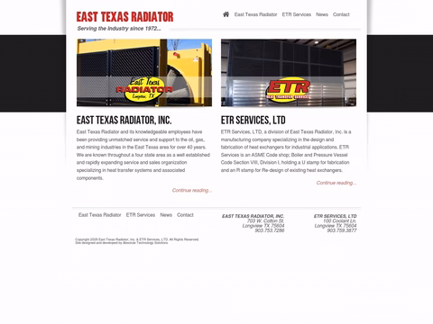 East-Texas-Radiator Homepage 1440px