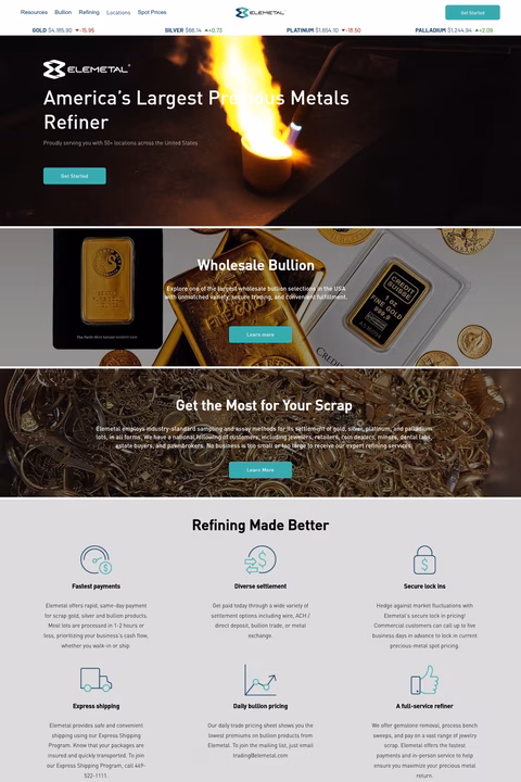 Elemetal Homepage 1440px