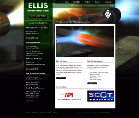 Ellis-Manufacturing Homepage 1440px
