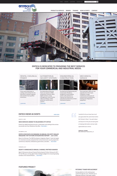 Entech-Sales-Service Homepage 1440px