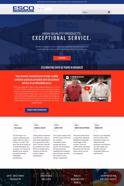 Esco-Plastics-Company Homepage 1440px