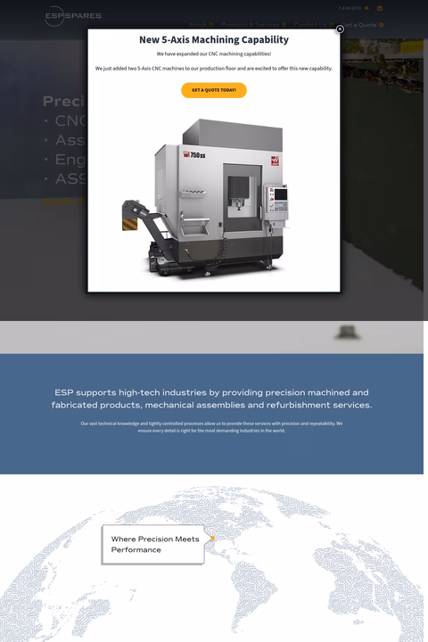 Esp-Spares Homepage 1440px