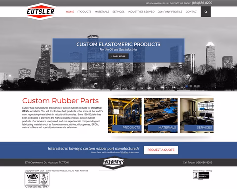 Eutsler-Technical-Products Homepage 1440px