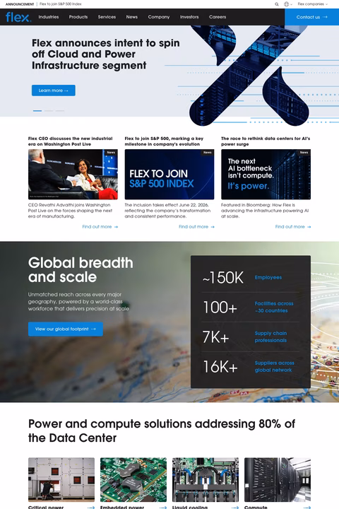 Flex Homepage 1440px