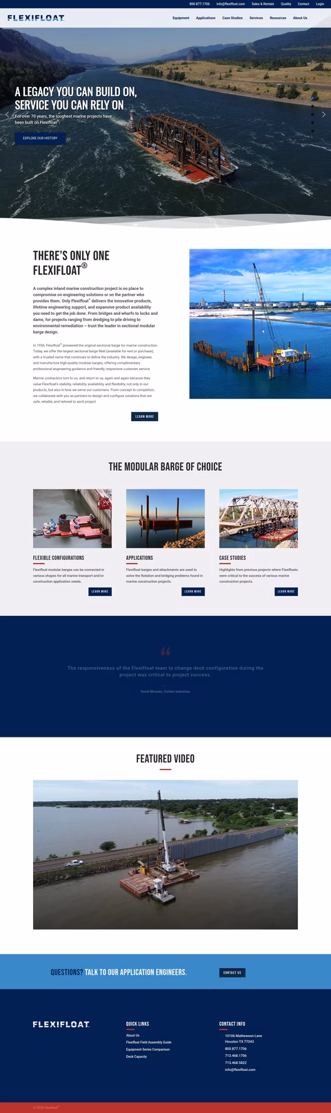 Flexifloat Homepage 1440px