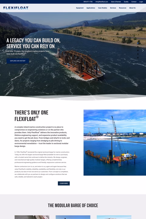 Flexifloat Homepage 1440px