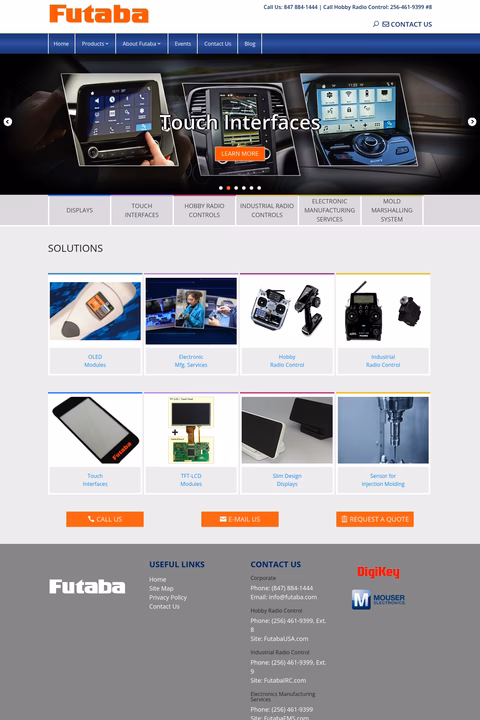 Futaba-Corporation Homepage 1440px