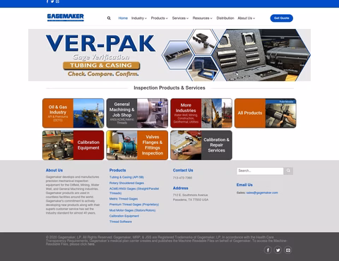 Gagemaker Homepage 1440px