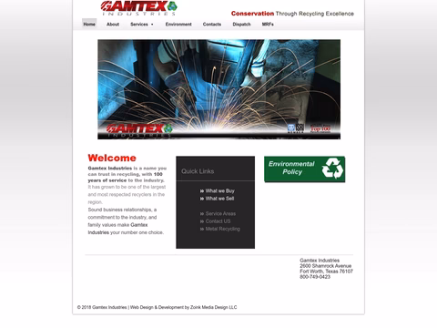 Gamtex-Industries Homepage 1440px