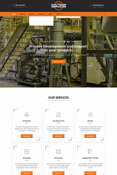 General-Polymer-Services Homepage 1440px