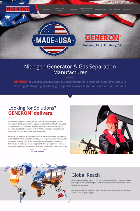 Generon Homepage 1440px