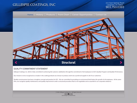 Gillespie-Coatings Homepage 1440px