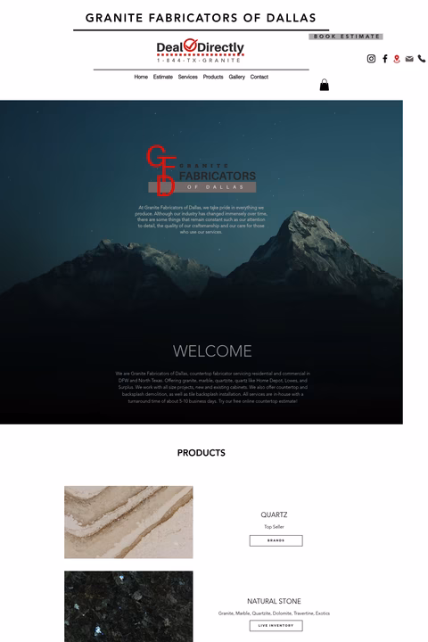 Granite-Fabricators-Of-Dallas Homepage 1440px