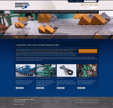 Granutech-Saturn-Systems Homepage 1440px