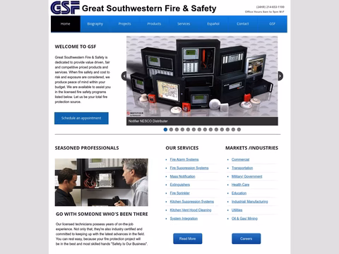 Great-Southwestern-Fire-Safety Homepage 1440px