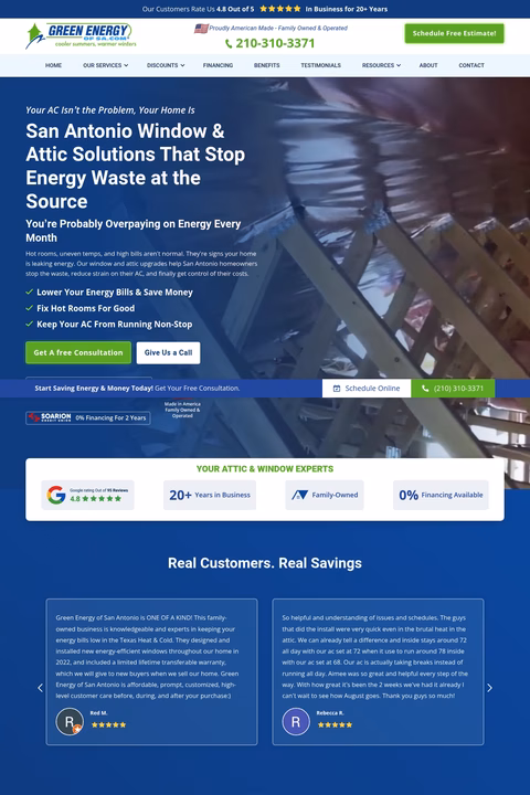 Green-Energy-Of-San-Antonio Homepage 1440px