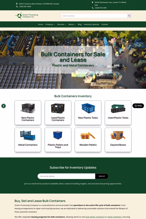Green-Processing Homepage 1440px