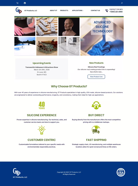 Gt-Products Homepage 1440px