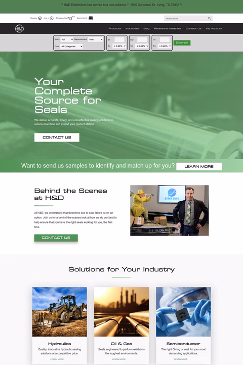 H-D-Distributors Homepage 1440px