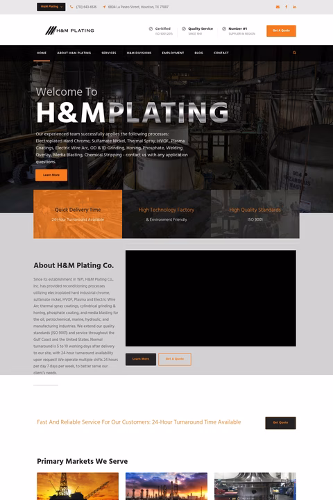 H-M-Plating Homepage 1440px