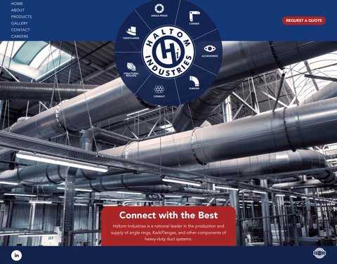 Haltom-Industries Homepage 1440px