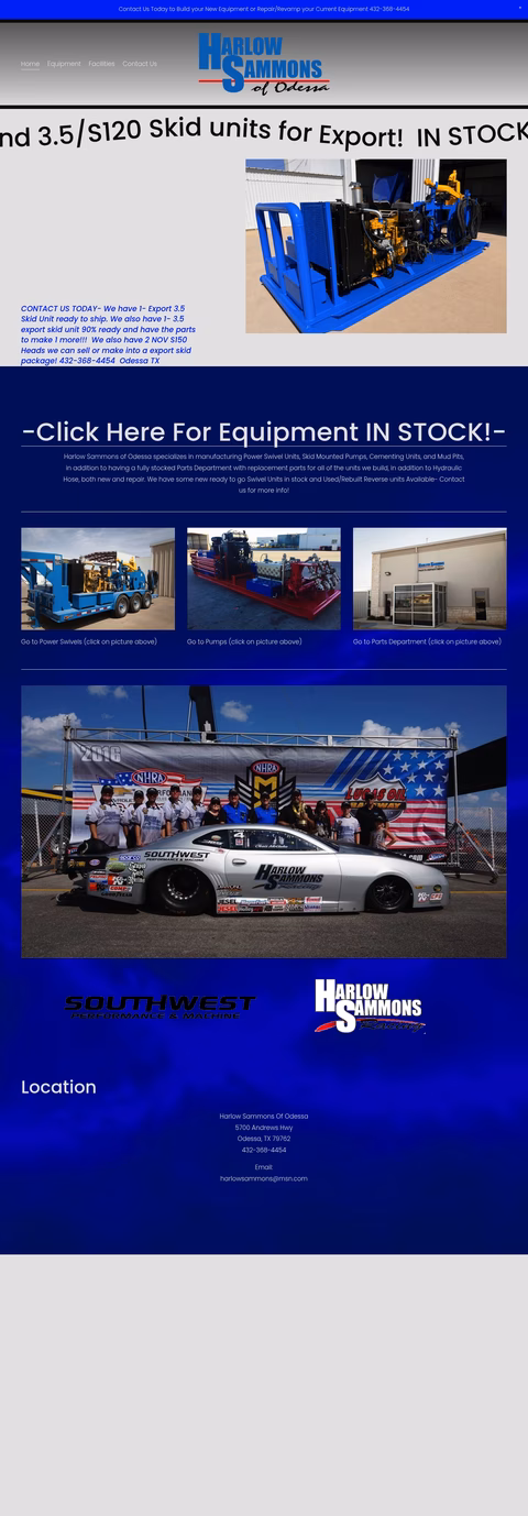 Harlow-Sammons Homepage 1440px