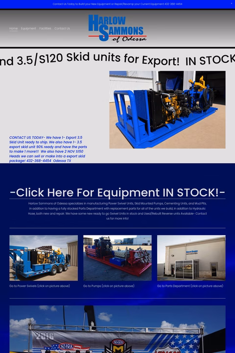 Harlow-Sammons Homepage 1440px