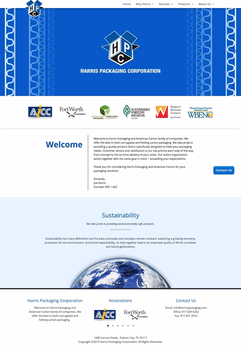 Harris-Packaging-Corporation Homepage 1440px