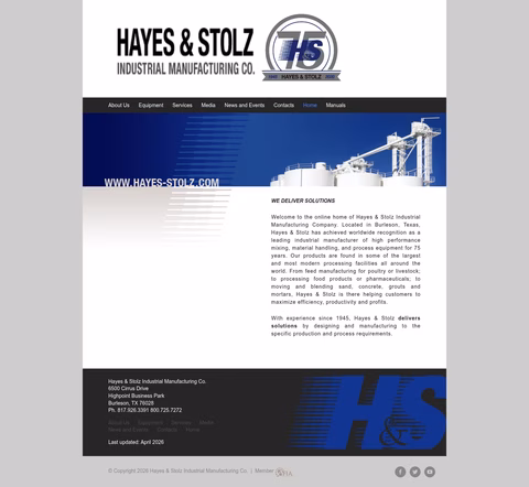 Hayes-Stolz-Industrial-Manufacturing-Company Homepage 1440px