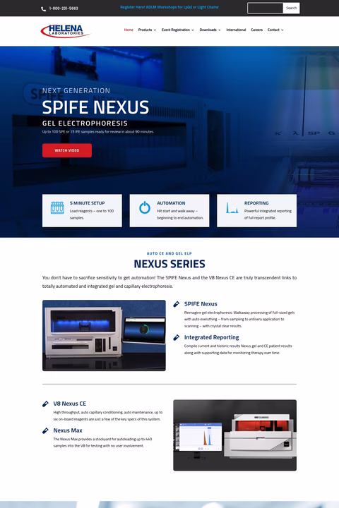 Helena-Laboratories Homepage 1440px