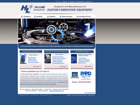 Hi-Line-Industries Homepage 1440px