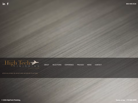 Hightech-Finishing Homepage 1440px
