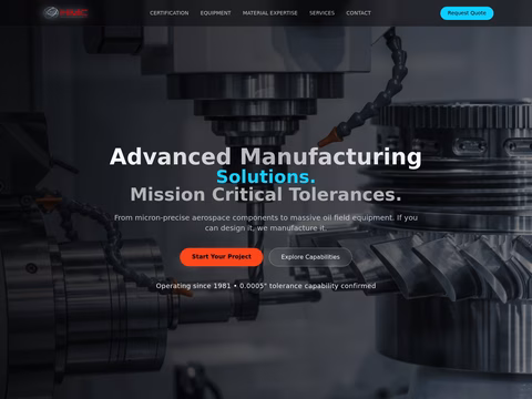 Hmc-Instrument-Machine-Works Homepage 1440px