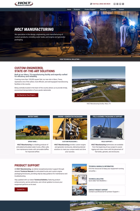 Holt-Manufacturing Homepage 1440px