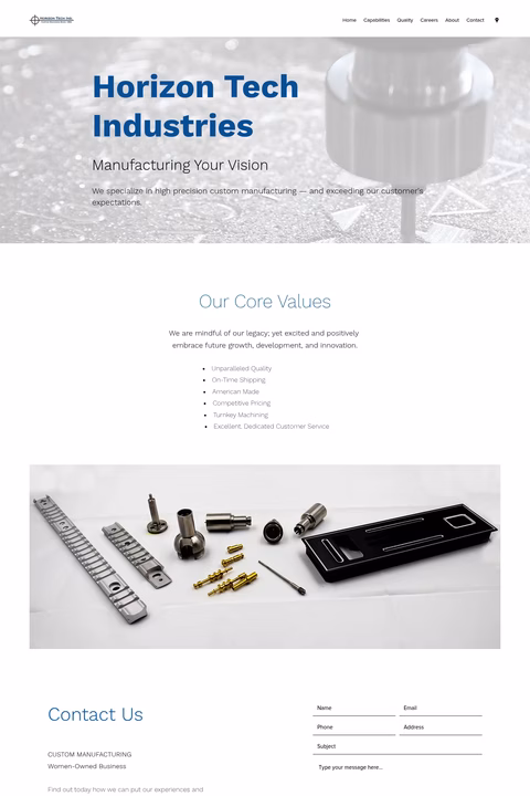 Horizon-Tech-Industries Homepage 1440px
