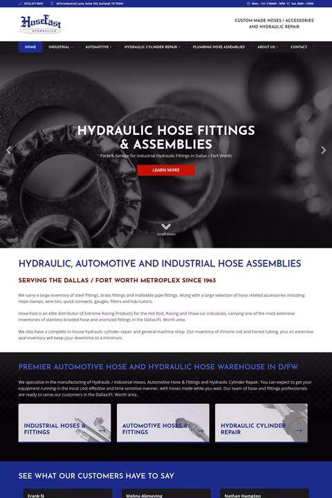 Hose-Fast-Hydraulics Homepage 1440px