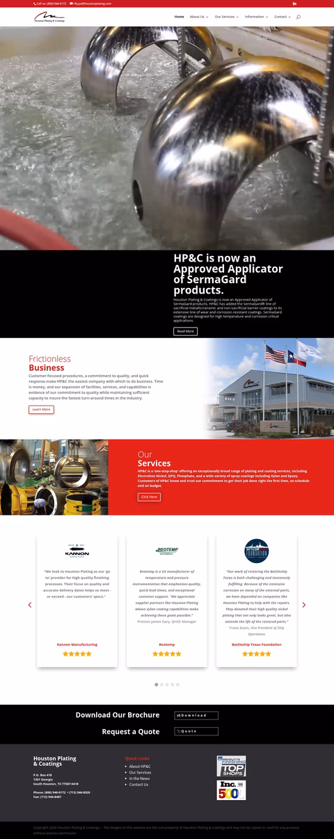 Houston-Plating-Coatings Homepage 1440px