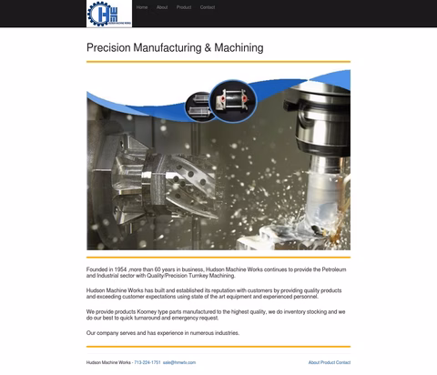 Hudson-Machine-Works Homepage 1440px