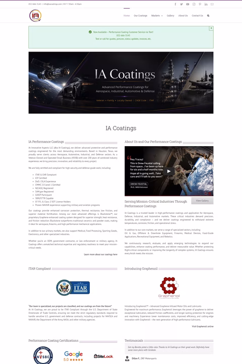 Ia-Coatings Homepage 1440px
