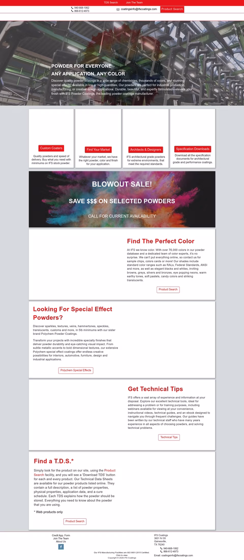 Ifs-Coatings Homepage 1440px