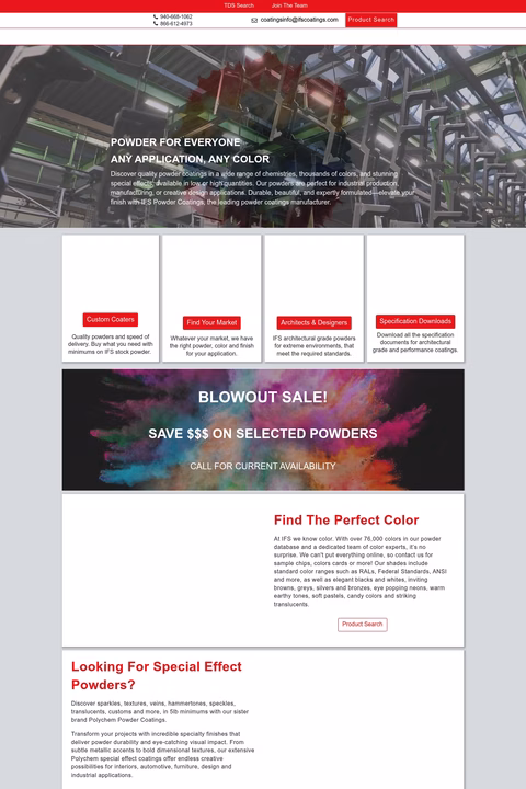 Ifs-Coatings Homepage 1440px