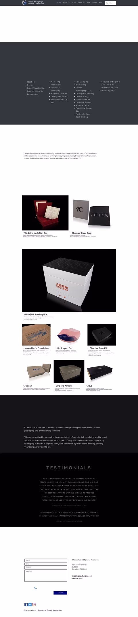 Impact-Stamping-Graphic-Converting Homepage 1440px