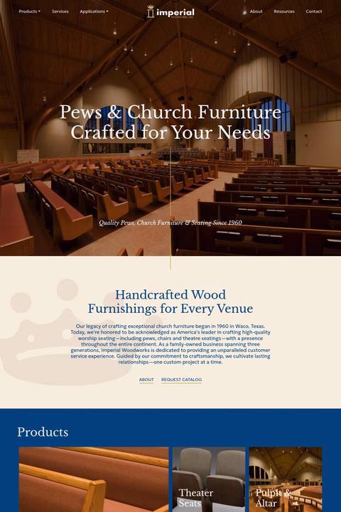 Imperial-Woodworks Homepage 1440px