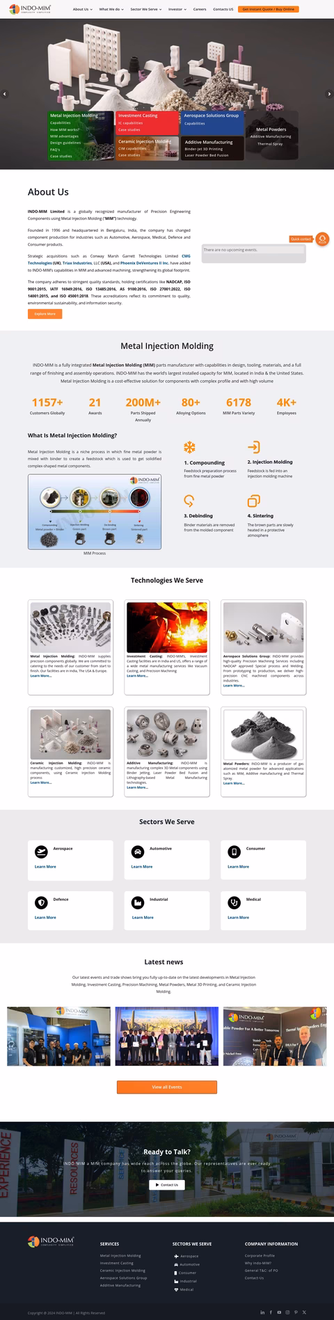 Indo-Mim Homepage 1440px
