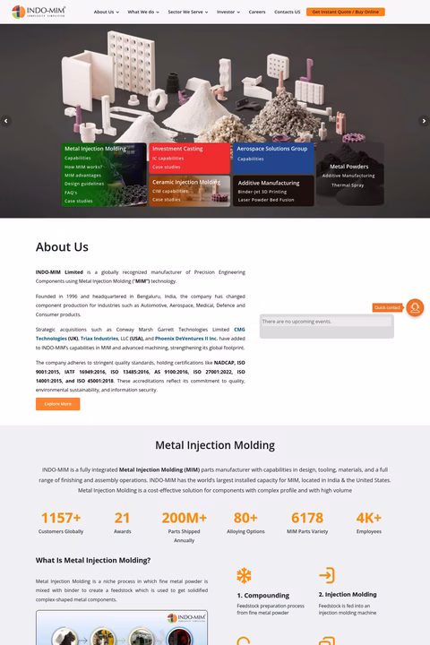 Indo-Mim Homepage 1440px