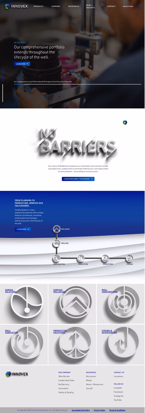 Innovex-International Homepage 1440px