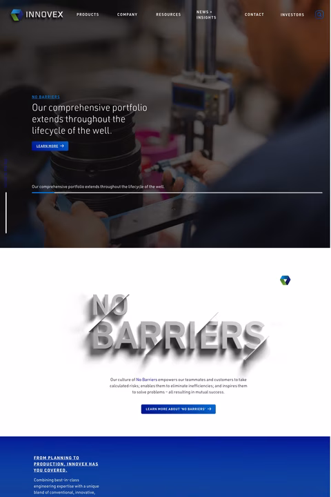 Innovex-International Homepage 1440px