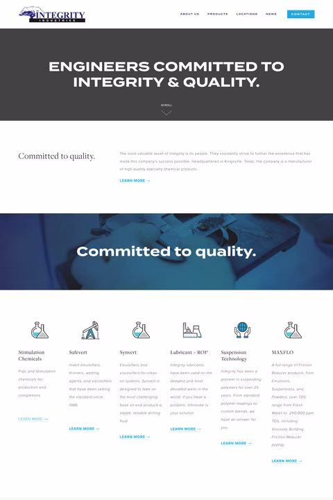 Integrity-Industries Homepage 1440px